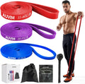 Resistance Bands Set Pull up Bands 3 Different Levels Fitness Exercise Bands for Men Women for Strength Training,Pilates,Yoga,Crossfit Include