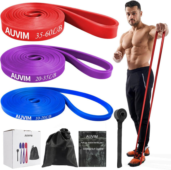 Resistance Bands Set Pull up Bands 3 Different Levels Fitness Exercise Bands for Men Women for Strength Training,Pilates,Yoga,Crossfit Include