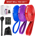 Resistance Bands Set Pull up Bands 3 Different Levels Fitness Exercise Bands for Men Women for Strength Training,Pilates,Yoga,Crossfit Include