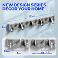 Holikme Mop Broom Holder Wall Mount Metal Pantry Organization and Storage Garden Kitchen Tool Organizer Wall Hanger for Home Goods (4 Positions