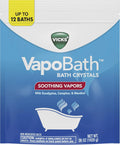 Vicks Vapobath, Bath Salts, Bath Bomb, Non-Medicated Bath Crystals, Comforting Vicks Vapors, Vapor Bath, Aromatherapy with Eucalyptus and Menthol