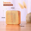 Weljoy Wood Grain Portable Diffuser for Essential Oils Ã¢ÂÂ Car or Travel, Mini Size, Quiet, Waterless, Re-Chargeable Battery or USB (Wood Grain)