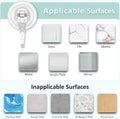 VIS'V Shower Suction Cup Hooks, Removable and Reusable, Clear, Small, 2 Pcs