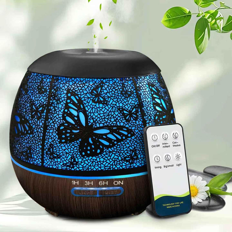 Essential Oil Diffuser for Bedroom 400ml,Diffusers for Home with R/C,Cool Mist Humidifier Large Room,Ultrasonic Scent Diffuser Waterless Auto