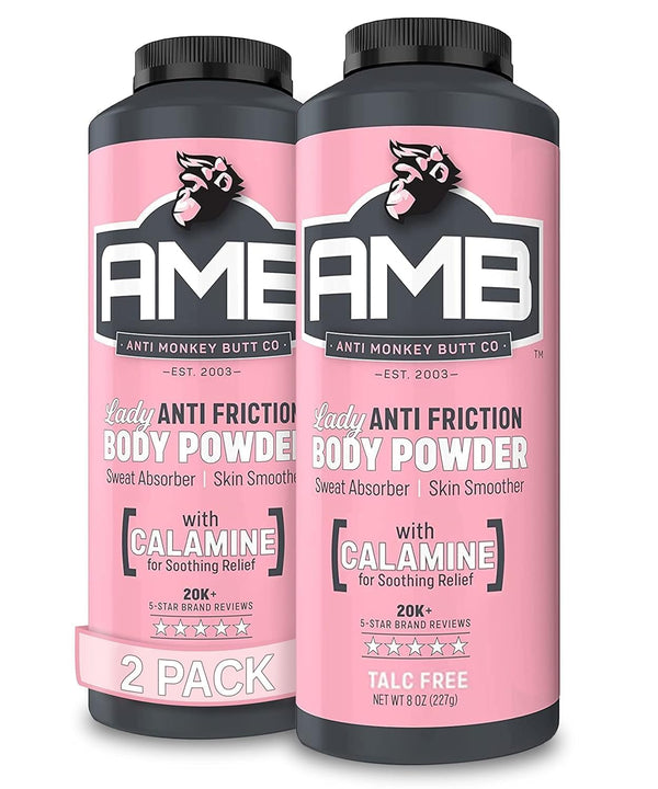 Anti Monkey Butt Body Powder for Women - Talc-Free Anti Chafing Powder for Sweat, Friction, & Itch Relief - Calamine Body Powder for Thigh