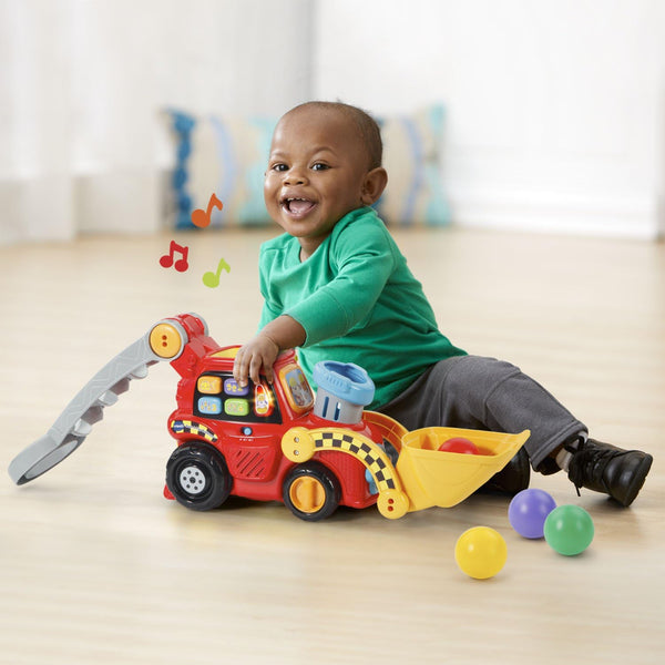 Vtech Pop-A-Balls Push and Pop Bulldozer, Red