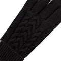 isotoner Women's Touchscreen Cable Knit Sherpasoft Gloves One Size Black