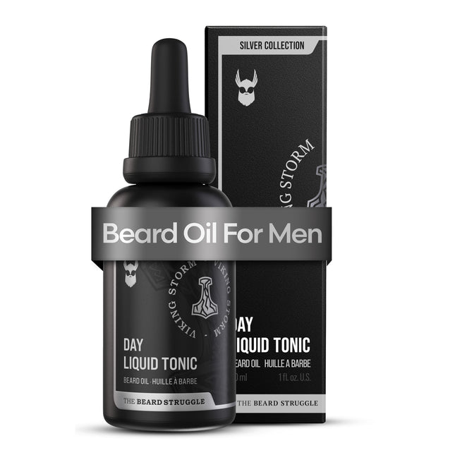 The Beard Struggle - Day Liquid Tonic Beard Oil - Silver Collection (Viking Stor