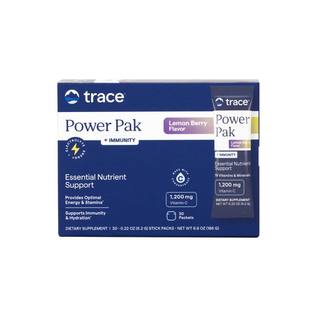 Trace Minerals Powerpak plus Immunity - Hydration Support Supplement - Vitamin &