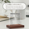 Emergency Contacts, Catholic Gifts for Women, Men, Teens, Girls, Catholic Desk Decor, Godmother Gifts Plaque, Catholic Religious faith Gift