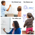 Kassa Reusable & Removable White Board Wallpaper | 1.4Ft X 8Ft Self Adhesive Dry Erase Contact Paper | 3 Markers & Eraser Cloth Included | for