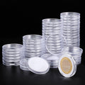 Utron 60P Clear Plastic Coin Capsules, Dollar Coin Holder, 40mm Silver Coin Storage for Collectors, Morgan Silver Dollar Coin Holders with