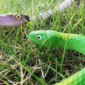 Realistic Rubber Snakes to Keep Birds Away - 4 Pieces 29 Inch Fake Snake Toys for Garden Props to Scare Birds, Mice, Squirrels,Pranks, Halloween