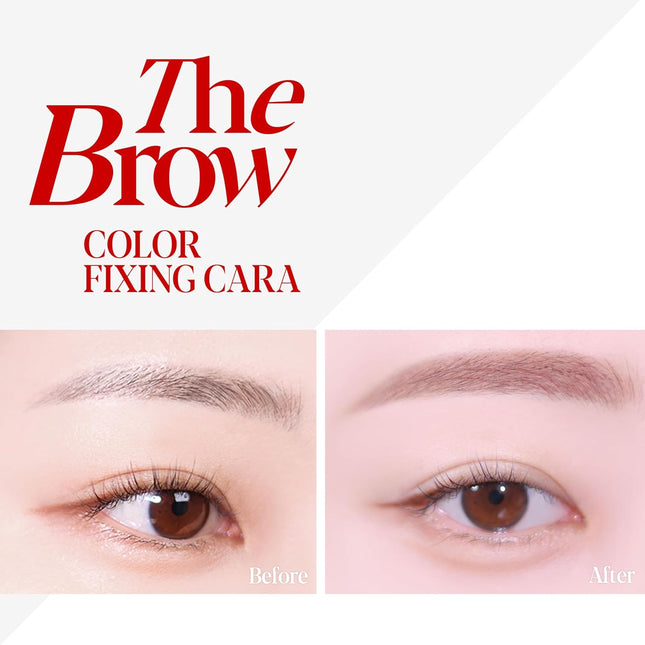 Espoir the Brow Color Fixing Cara #6 Rosy Brown 0.1 Fl Oz | Easy Fixing without 