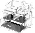 ZHIAI Stackable Cosmetic Organizer, Acrylic Cosmetic Organizer for Dresser, Vanity, Kitchen Cabinet, Bathroom, Under Sink, Home Organization and