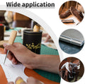 Leather Sewing Kit Leather Stitching Kit with Sewing Awl Waxed Thread Multicolor - Standard