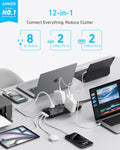 Anker Power Strip, 900J Surge Protector, 35W Max | Flat Plug Extension Cord with Multiple Outlets, 8 AC, 2 USB A, 2 USB C, 5ft Outlet Extender,