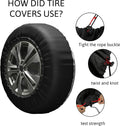 Bigfoot American Flag Camping Spare Tire Cover Wheel Protectors Weatherproof Wheel Covers Universal Fit for Trailer Rv SUV Truck Camper Travel