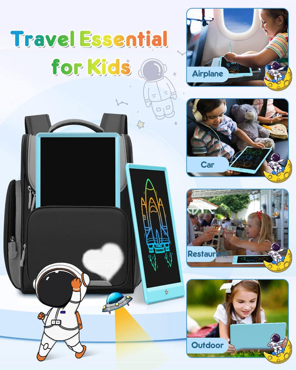 FLUESTON LCD Writing Tablet, Doodle Board Toys Gifts for 3-8 Year Old Girls Boys, 10 Inch Colorful Electronic Board Drawing Pad for Kids, Gifts