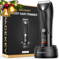 Spacekey Electric Body Hair Trimmer - IPX7 Waterproof Ball Trimmer for Men with LED Light, Wet/Dry Groomer, USB-C Rechargeable, Travel Bag
