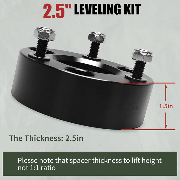 AUTOPTIM 2.5" Front Leveling Lift Kit - Replacement for 2006-2024 Dodge Ram 1500 4WD, 2005-2007&2009-2011 Dodge Dakota 2WD, 2006-2009 RAIDER 4WD