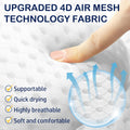 Bathtub Pillows Bath Pillow Luxury Bathtub Pillows for Back and Neck Support Soft & Comfortable Bath Pillows for Tub 4D Air Mesh Fabric 6 Non-Slip