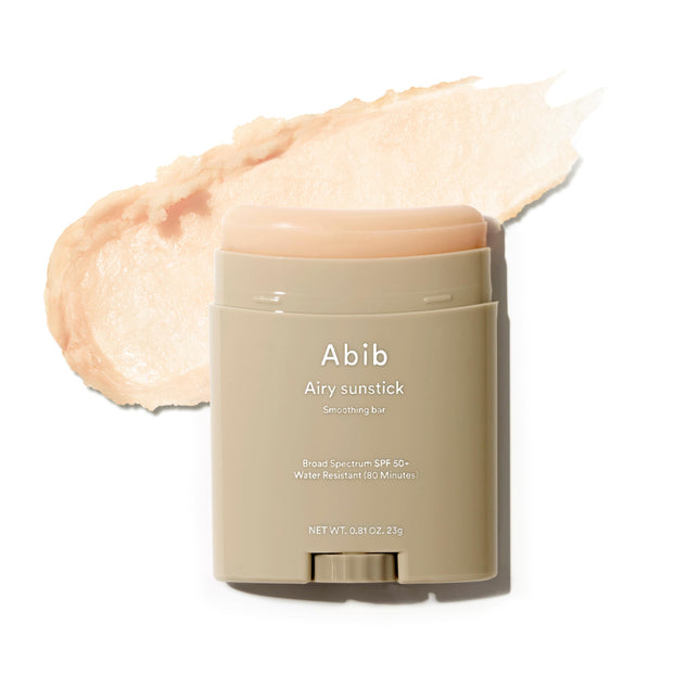 Abib Airy Sunstick Protection Bar Broad Spectrum SPF50+ 0.81 Oz / 23 G (Semi- Matte) | Korean Suncreen Stick Suncare Sun