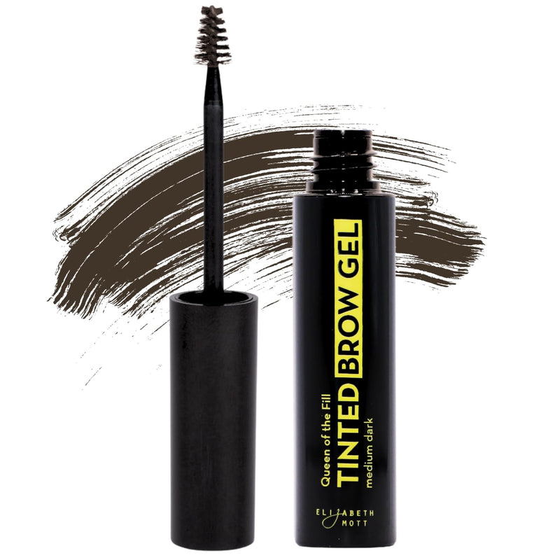 Elizabeth Mott Eyebrow Gel Makeup Ã¢ÂÂ Queen of the Fill Brow Tint & Volumizing Filler & Setter Ã¢ÂÂ Water-Resistant, Long-Lasting Ã¢ÂÂ