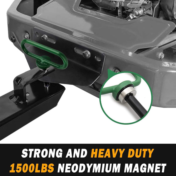 Magnetic Hitch Pin, Lawn Mower Trailer Hitch Pins 1/2 Inch - Strong Heavy Duty Magnet Trailer Gate Pin for Mowers, Lawn Tractors, Towing Cargo,