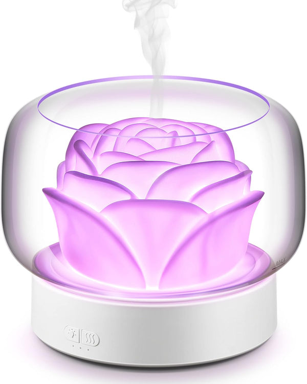 Diffusers for Essential Oils Large Room: SEVEYEE 500Ml Aromatherapy Diffuser for Home Bedroom - Big Capacity Running 24 Hours Waterless Auto off