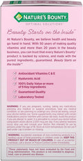 Nature'S Bounty Advanced Hair, Skin & Nails, Argan-Infused Vitamin Supplement with Biotin and Hyaluronic Acid, 150 Rapid Release Softgels, 50