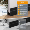 Grotheory 2 Pack under Door Draft Stopper, Home Improvement, Weather Stripping Door Seal, Bottom of Door Sweep, Garage Window Blocker Noise Dust