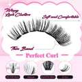 FADLASH DIY Lash Extension Kit Individual Lashes Cluster D Curl Eyelash Extension Kit with Lash Bond and Seal and Lash Applicator Tool for Self