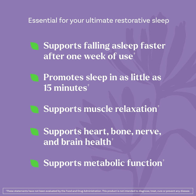 Natrol Sleep & Restore Capsules - Calm Magnesium Glycinate, Magnesium Sleep Aid 