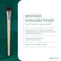 Ecotools Precision Concealer Makeup Brush, for Concealing under Eyes & Imperfections, Sculpt Skin, Works with Liquid & Cream Makeup, Synthetic