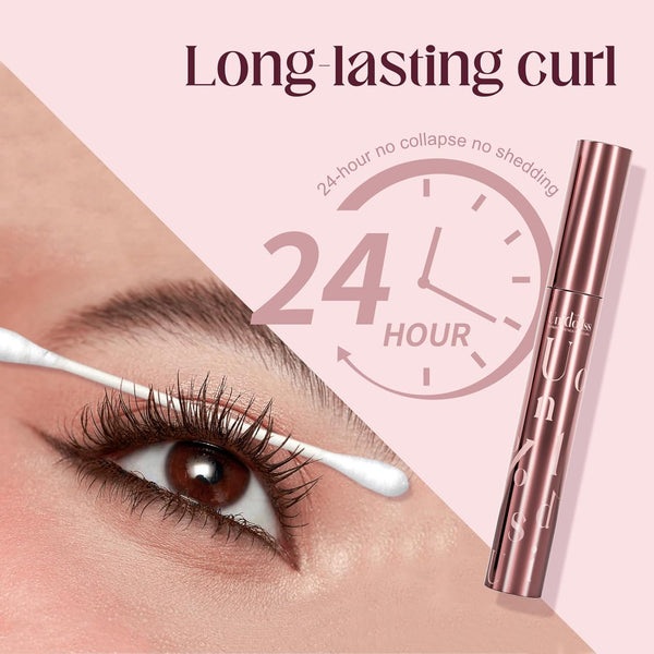 Unidollss Tubing Mascara Volume and Length Brown Lengthening Long Lasting All Day, No Smudging, No Clumping, Washable Voluminous Tubing Mascara