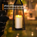 Homemory 6"x3" Outdoor Waterproof Flameless Candles, LED Candles, Battery Operated Candles with Remote and Timers, Electric Fake Plastic Pillar