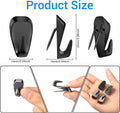 LEIFIDE 10 Pieces Cubicle Hooks Clips, 40 Lbs Picture Hangers,Silver 10 Black