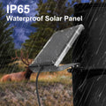 POWOXI 6V 1.5W Deer Feeder Solar Panel Battery Charger IP65 Waterproof | Keep Your Deer Feeder Charged | 95% Clear PC Panel & Fast 6V Charge |