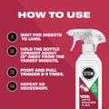 STEM Kills Ants, Roaches and Flies: Plant-Based Active Ingredient Bug Spray, Botanical Insecticide for Indoor and Outdoor Use; 12 Fl Oz (Pack of 1)