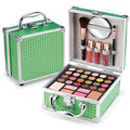 Color Nymph Beginner Makeup Kit for Teens with the Small Cosmetic Train Case Included 24-Colors Eyeshadow Palette Blushes Bronzer Highlighter