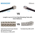 MOOKEERF RG8x Coaxial Cable 100ft,CB Coax Cable 50 Ohm,UHF PL259 Male to Male Low Loss CB Antenna Extension for HAM Radio,VHF Radio,SWR