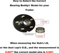 Bearing Buddy 2047 - USA-Made Chrome Plated Wheel Bearing Protectors w/ 19B Bra - Trailer Hub Dust Cap Replacement for Boats, ATVs, Utility