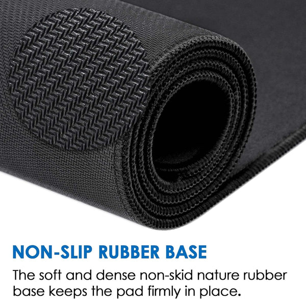 KTRIO Large Gaming Mouse Pad with Superior Micro-Weave Cloth, Extended Desk Mousepad with Stitched Edges, Non-Slip Base, Water Resist Keyboard Pad
