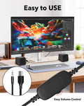 Computer Speakers,Computer Speakers for Desktop Pc,Desktop Speakers,Small Computer Speakers USB Powered 3.5Mm Aux Speaker for