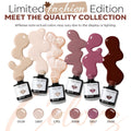 modelones Gel Nail Polish Set -6 Colors Nude Brown Gel Polish Kit Neutral Raspberries Purple Pearl Glitter Nail Polish Soak Off LED Starter Kit