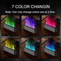 Colorful Flame Fire Diffuser Humidifier, Ultra-Quiet Aroma Essential Oils Aromatherapy Diffusers for Large Room, Bedroom, Office (Timeable,