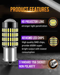 LUYED 1156 1141 LED Bulb 3400 Lumens Extremely Bright 1003 7506 BA15S P21W LED Light Bulbs for Backup Reverse Tail Turn Signal Lights,Xenon