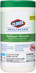 Clorox Healthcare Hydrogen Peroxide Cleaner Disinfectant Wipes, 6.75" x 9", 95 Count (Package May Vary) 95 Count (Pack of 1)