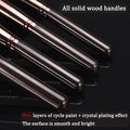 10 Piece Black brown Makeup Brushes - Wooden Handle with Soft Synthetic Bristles,for Face & Eye Makeup|Professional Makeup Brushes set for Women &
